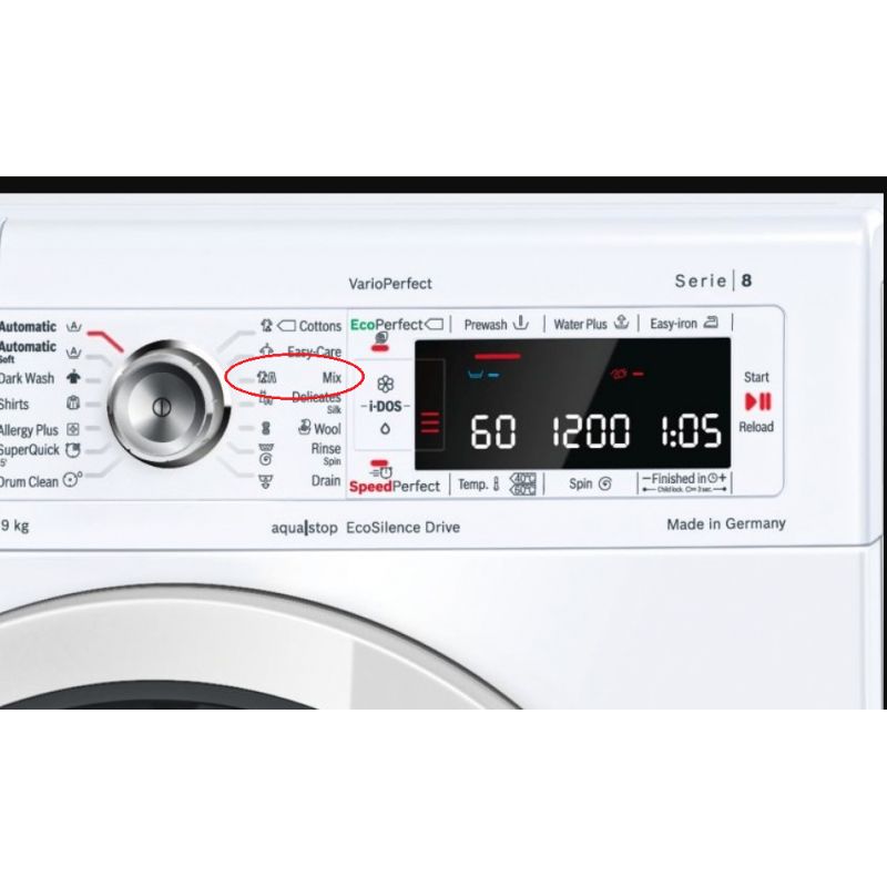 Máy giặt Bosch WAN32640EU với nhiều chương trình giặt khác nhau