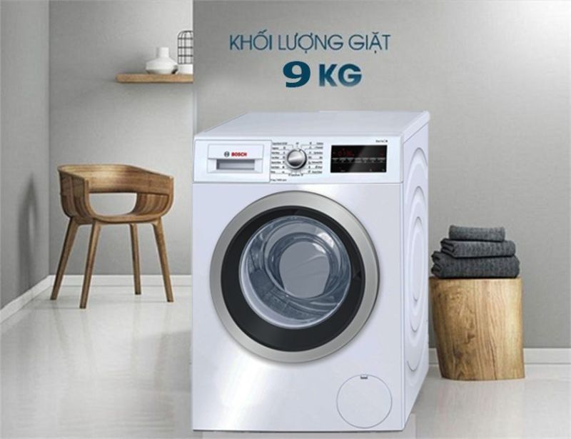 Máy giặt Bosch 9kg với rất nhiều tiện ích