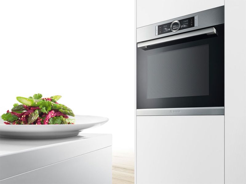 đánh giá chi tiết lò nướng kết hợp vi sóng Bosch CMG633BS1 